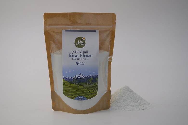 himalayan rice flour with aata