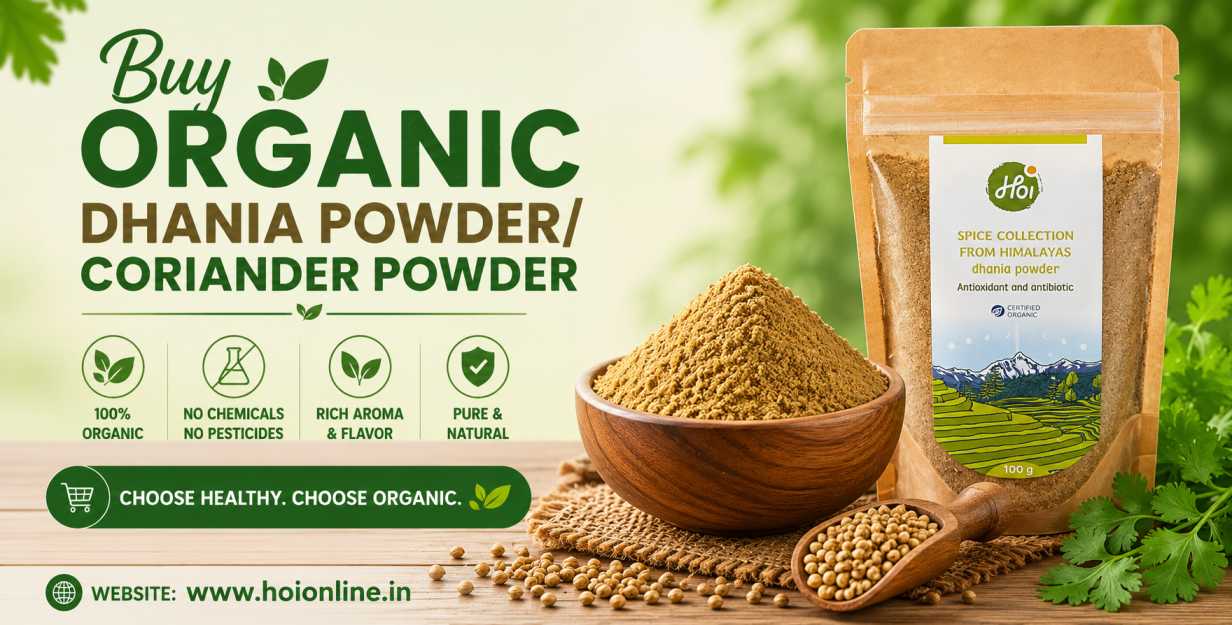 Organic dhania powder - coriander powder